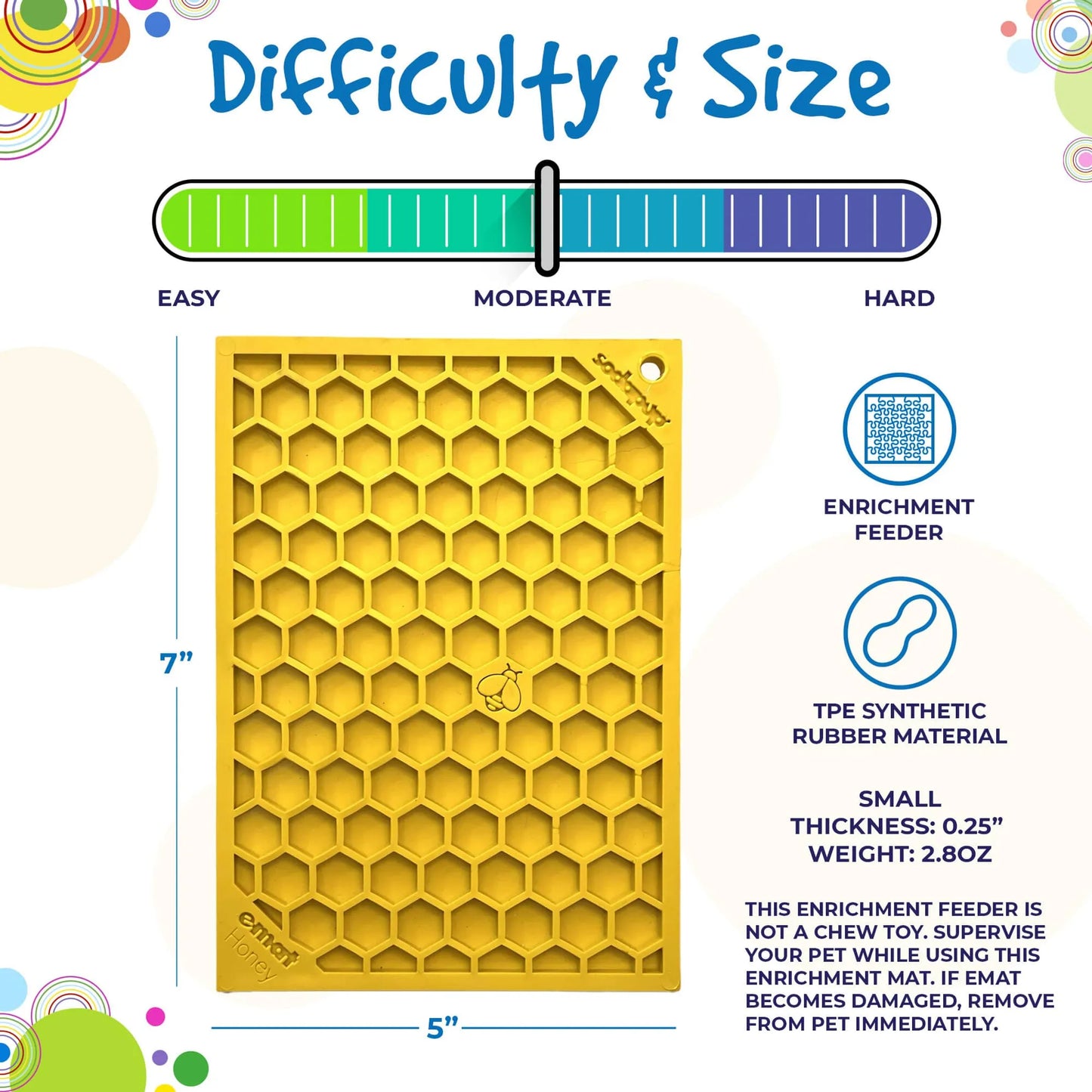 Enrichment Lick Mat | Honeycomb
