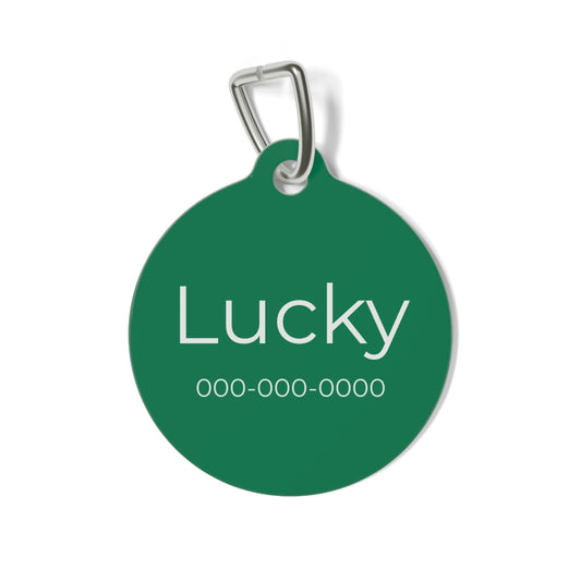 Personalized Pet ID Tag | Green