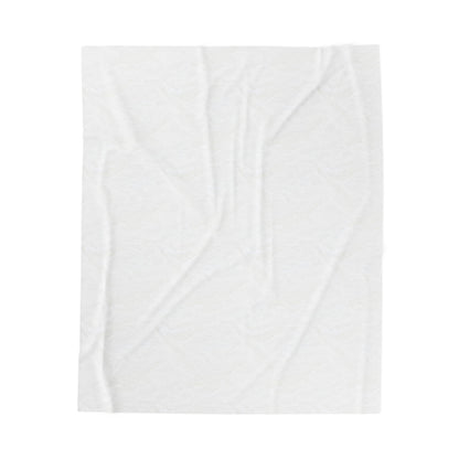 Personalized plush blanket with heart all-over print, soft fabric, and custom design from Printify.