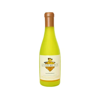 VIP Products Silly Squeaker Wine Bottle dog toy, durable plush toy with squeaker for dogs to chew and play.