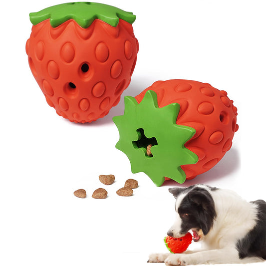 Strawberry Dog Puzzle Interactive Dog Toy