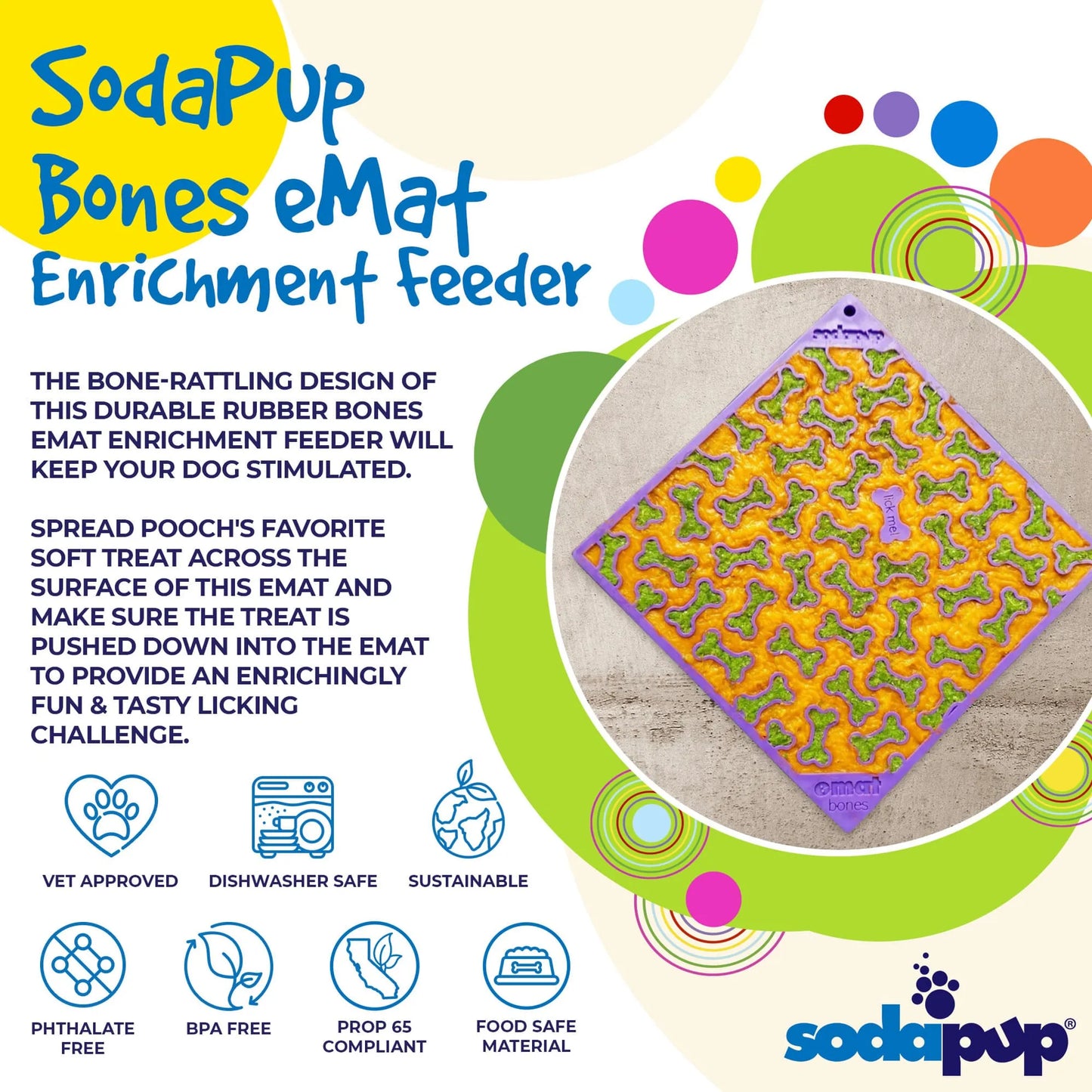 Enrichment Lick Mat | No Bones About it