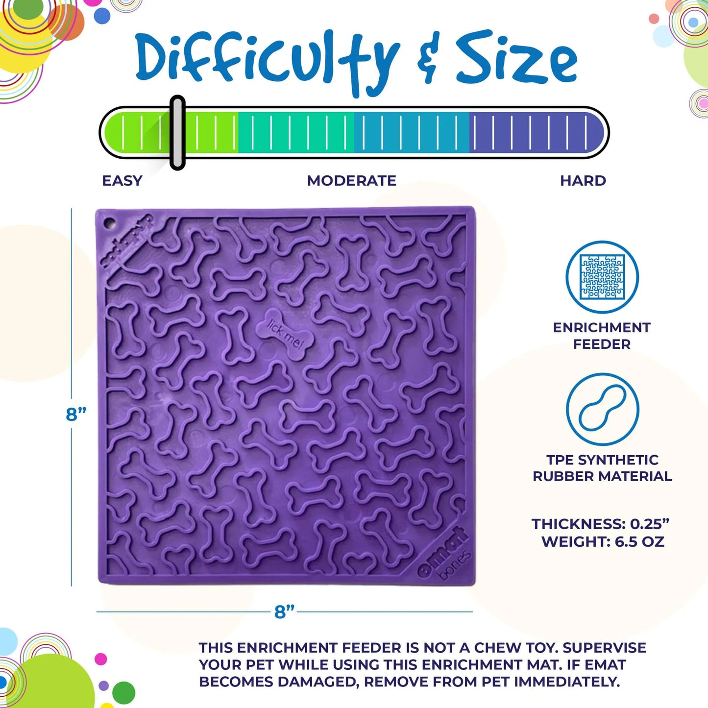 Enrichment Lick Mat | No Bones About it