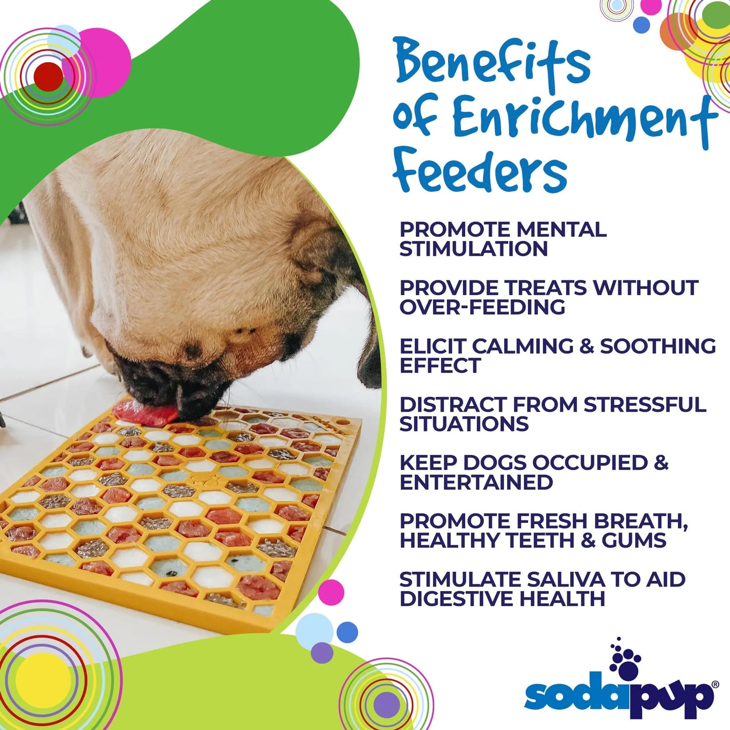 Enrichment Lick Mat | Honeycomb