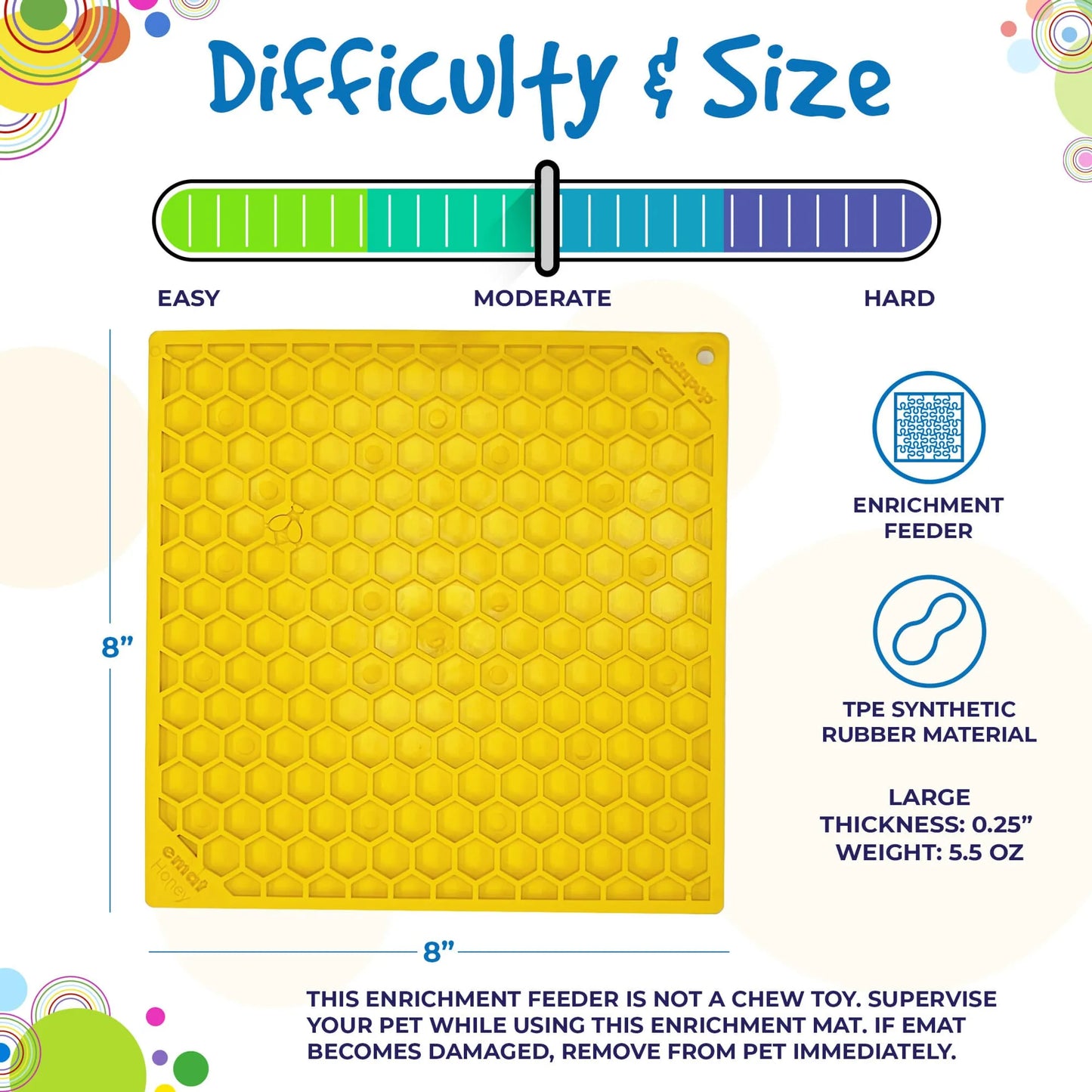 Enrichment Lick Mat | Honeycomb