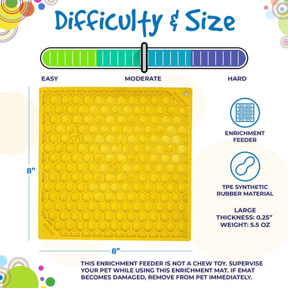 Enrichment Lick Mat | Honeycomb