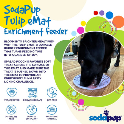 Enrichment Lick Mat | Tulip