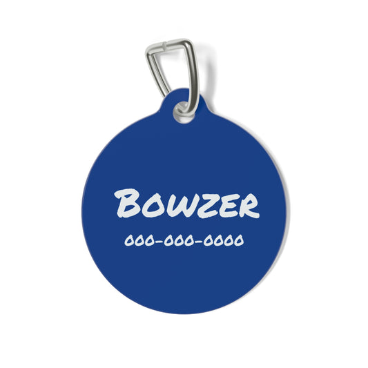 Personalized Pet ID Tag | Blue