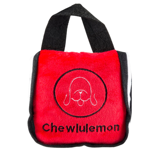 Haute Diggity Dog Chewlulemon Tote Plush Designer Dog Toys with Interactive Squeaker Stimulating Pet Enrichment Machine-Washable & Safe Materials for All Breeds One Size